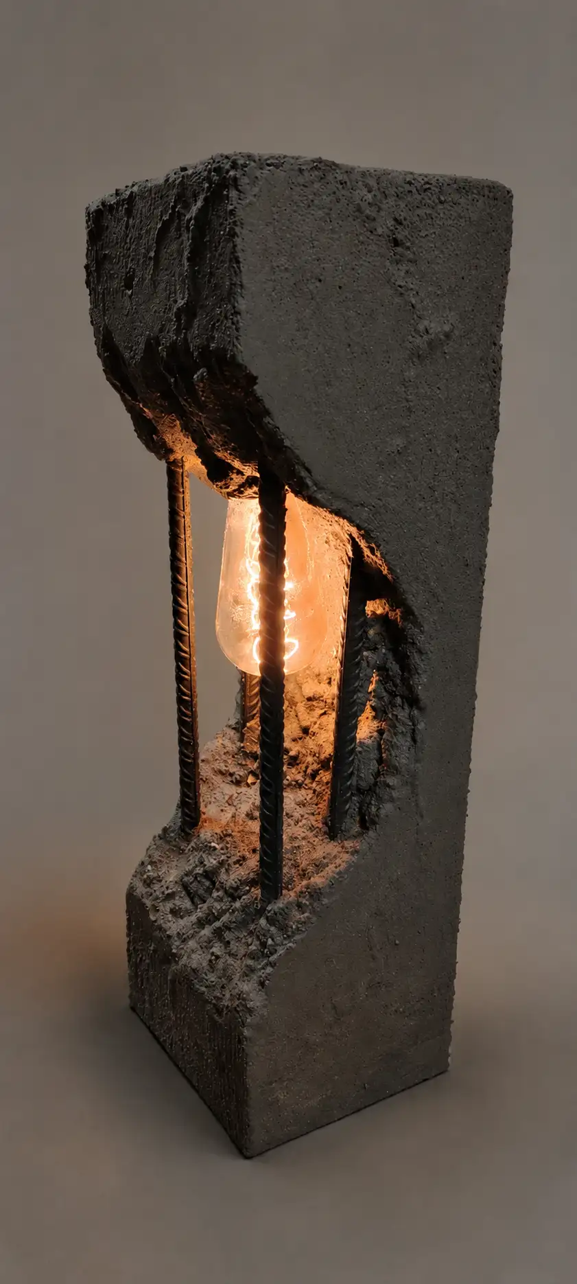 Lampe en béton